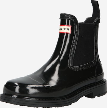 HUNTER Rubber boot in Black: front