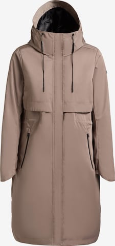 khujo Between-seasons coat ' Manao 2' in Brown: front