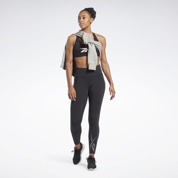 Reebok Skinny Sporthose in Schwarz