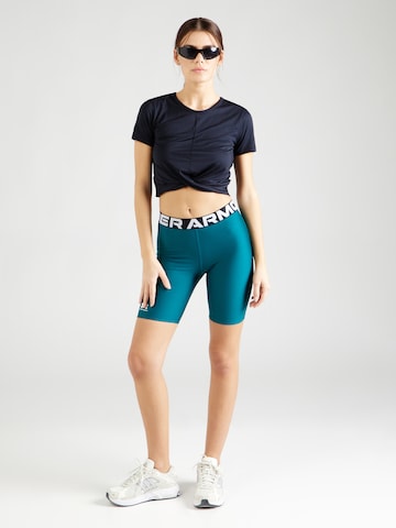 UNDER ARMOUR Skinny Sportbroek 'Authentics' in Groen