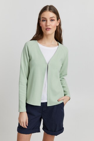 Oxmo Zip-Up Hoodie 'OXJonia' in Green: front