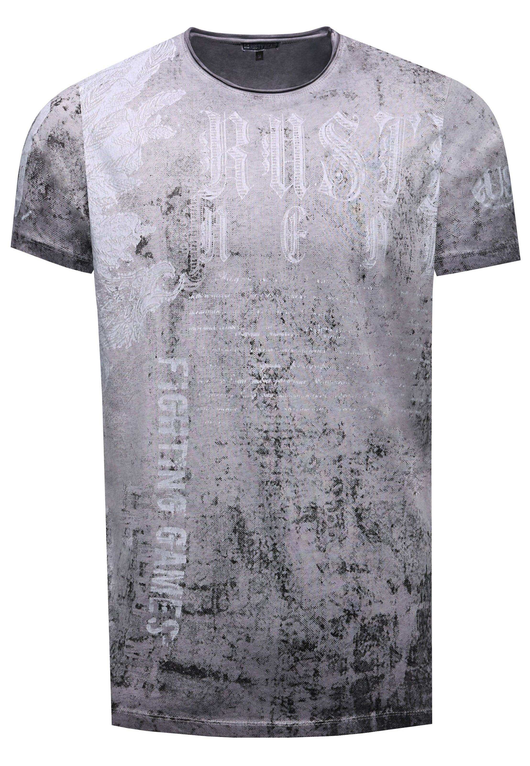 Rusty Neal T-Shirt in Grau: Vorderseite