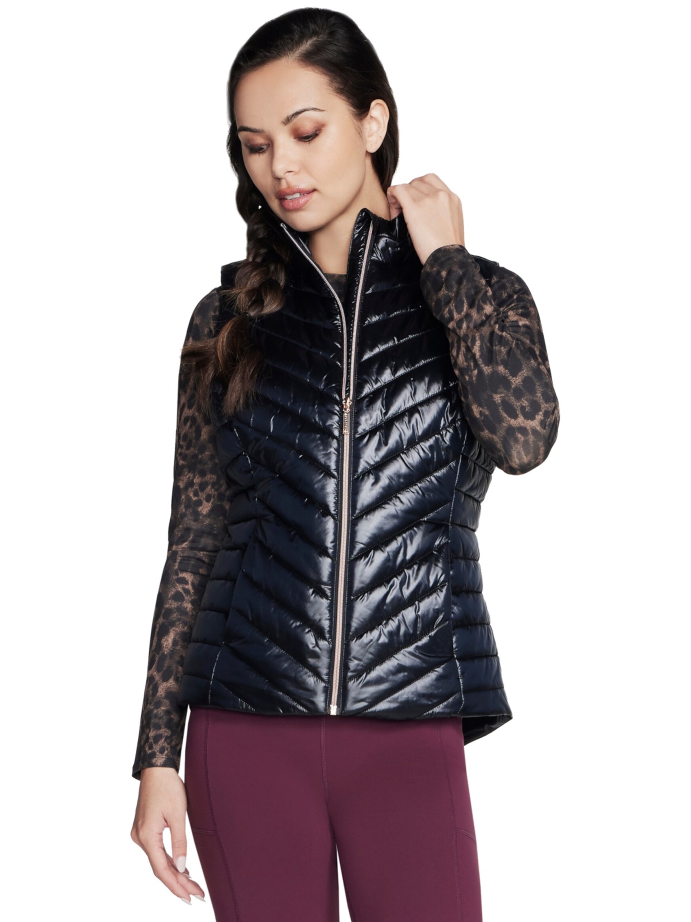 SKECHERS Vest 'Skechers GO Shield Shine Vest' in Black