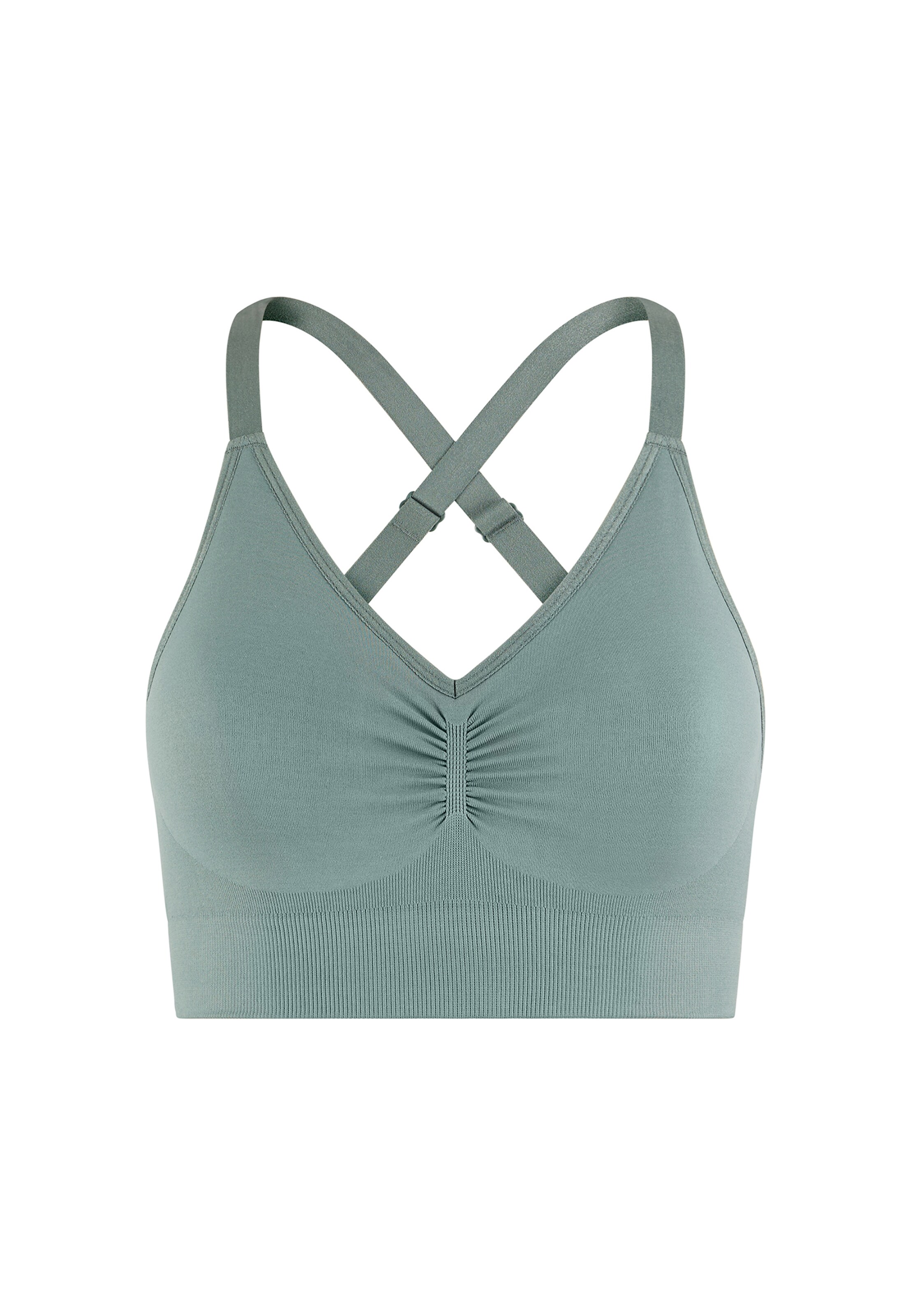 ETAM Sport-BH 'Alma' in Grün: Vorderseite
