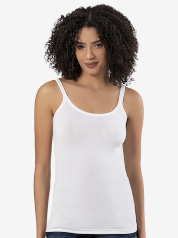 Erdem Onderhemd in Wit: voorkant