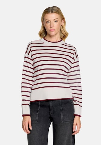 Pull-over Betty & Co en blanc : devant