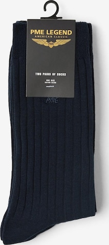 PME Legend Sokken '2-pack ribbed socks' in Blauw: voorkant