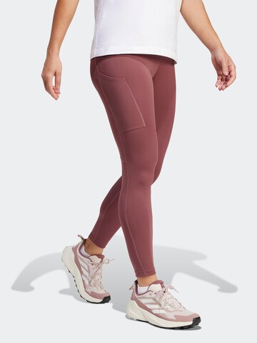 ADIDAS TERREX Скинни Штаны в спортивном стиле в Коричневый