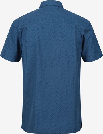 REGATTA Regular Fit Wanderhemd 'Mindano VII' in Blau