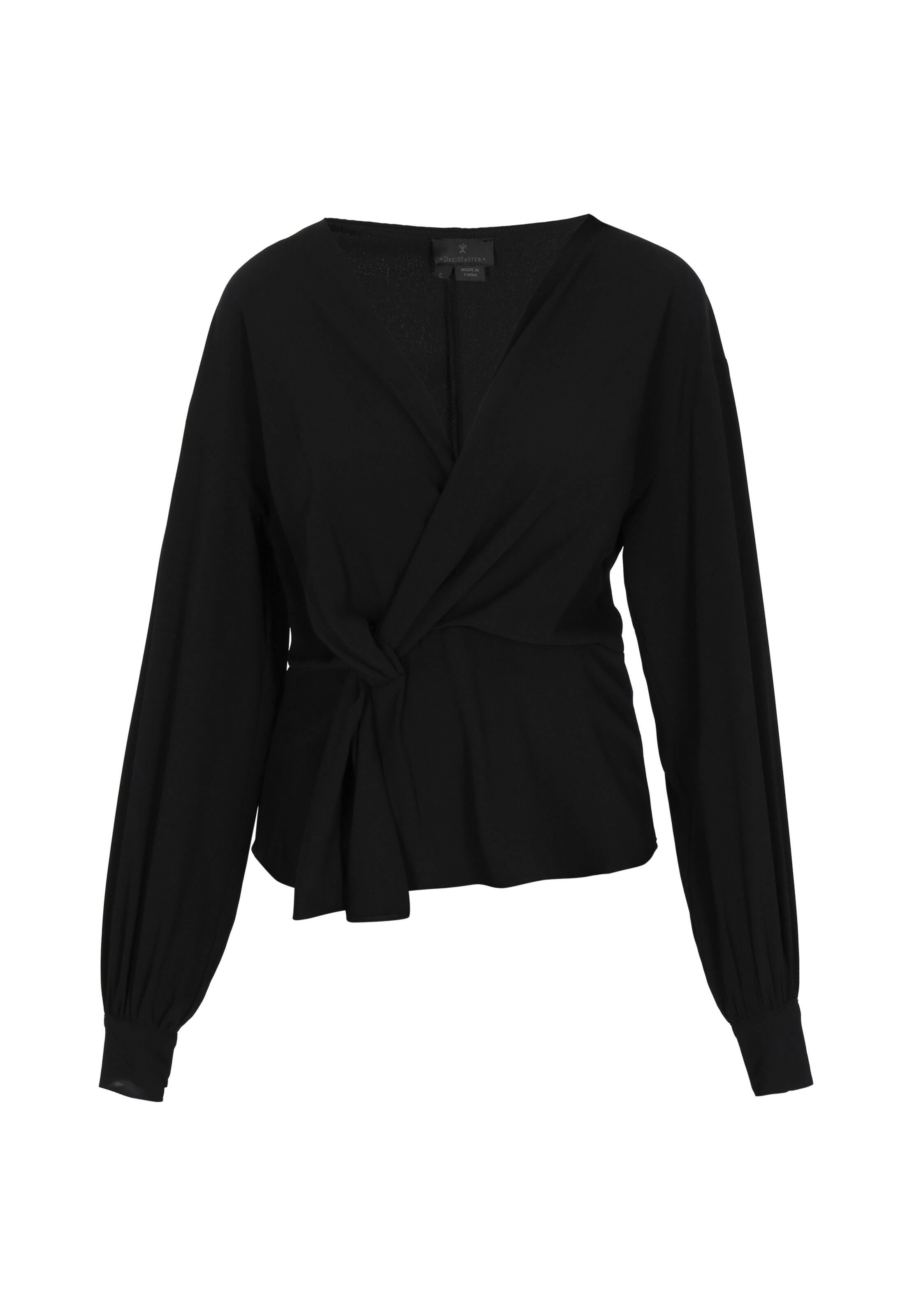 DreiMaster Klassik Blouse in Black: front