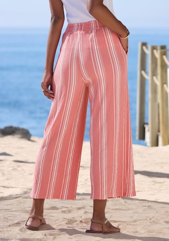 LASCANA Wide Leg Hose in Pink