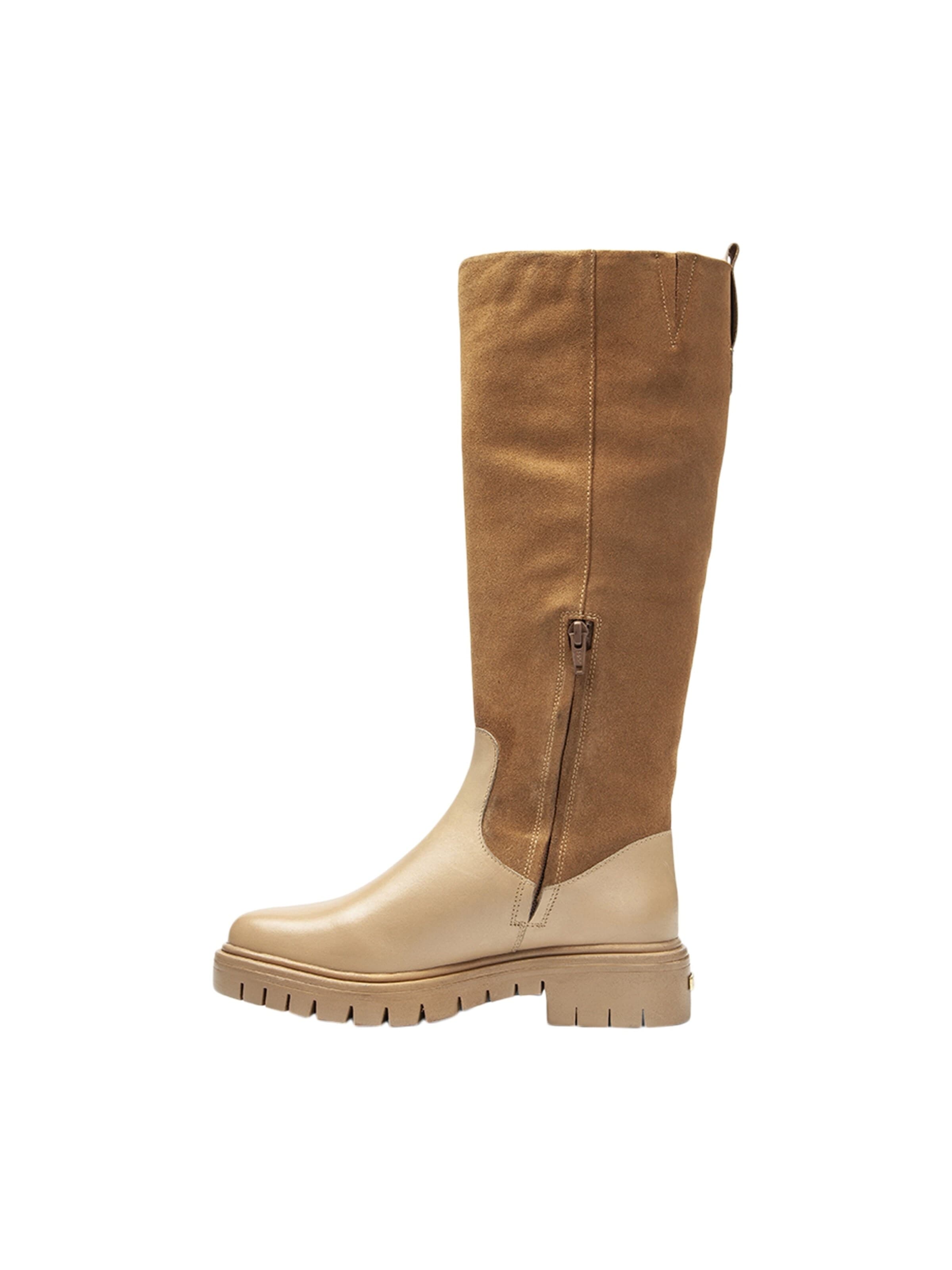Les Tropéziennes Boots in Beige: voorkant