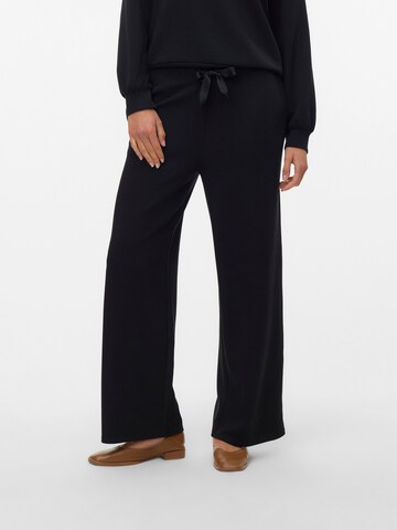 VERO MODA Wide leg Pants 'VMHALI' in Black: front