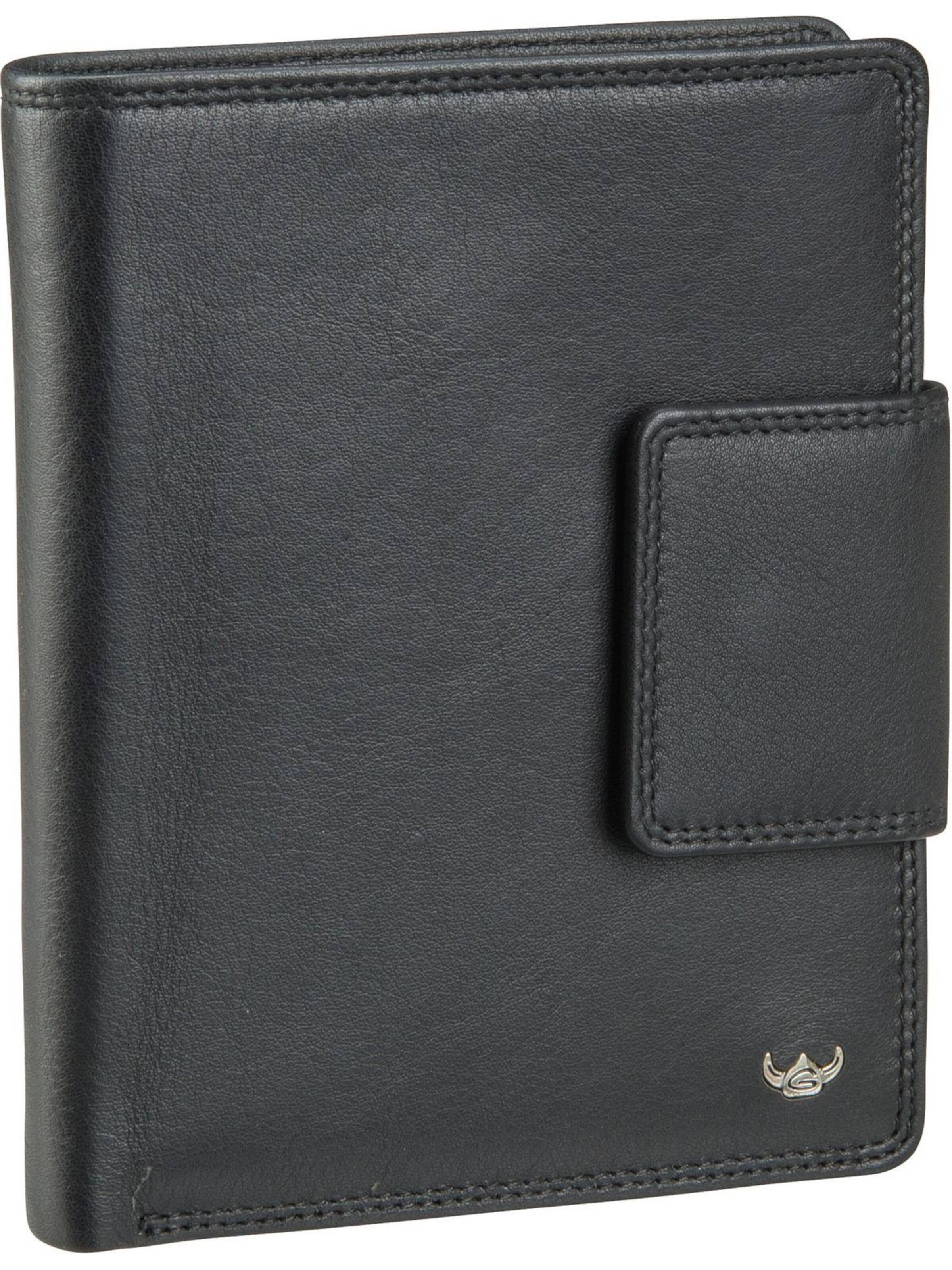 GOLDEN HEAD Portemonnee 'Polo' in Zwart: voorkant