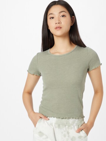 T-shirt American Eagle en vert : devant