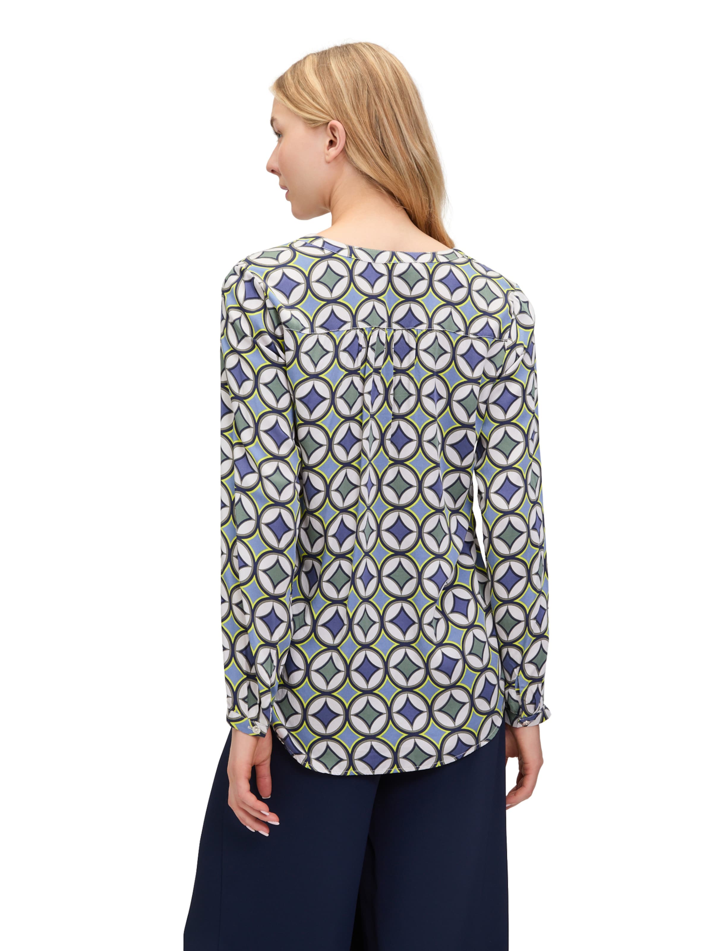 Cartoon Casual-Bluse mit Knöpfen in Blau