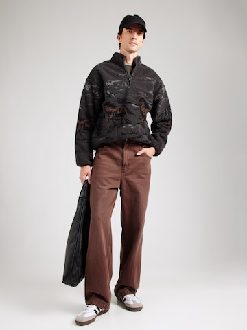 LEVI'S ® Sweater 'Idyllwild Sherpa Popover Sweatshirt' in Black