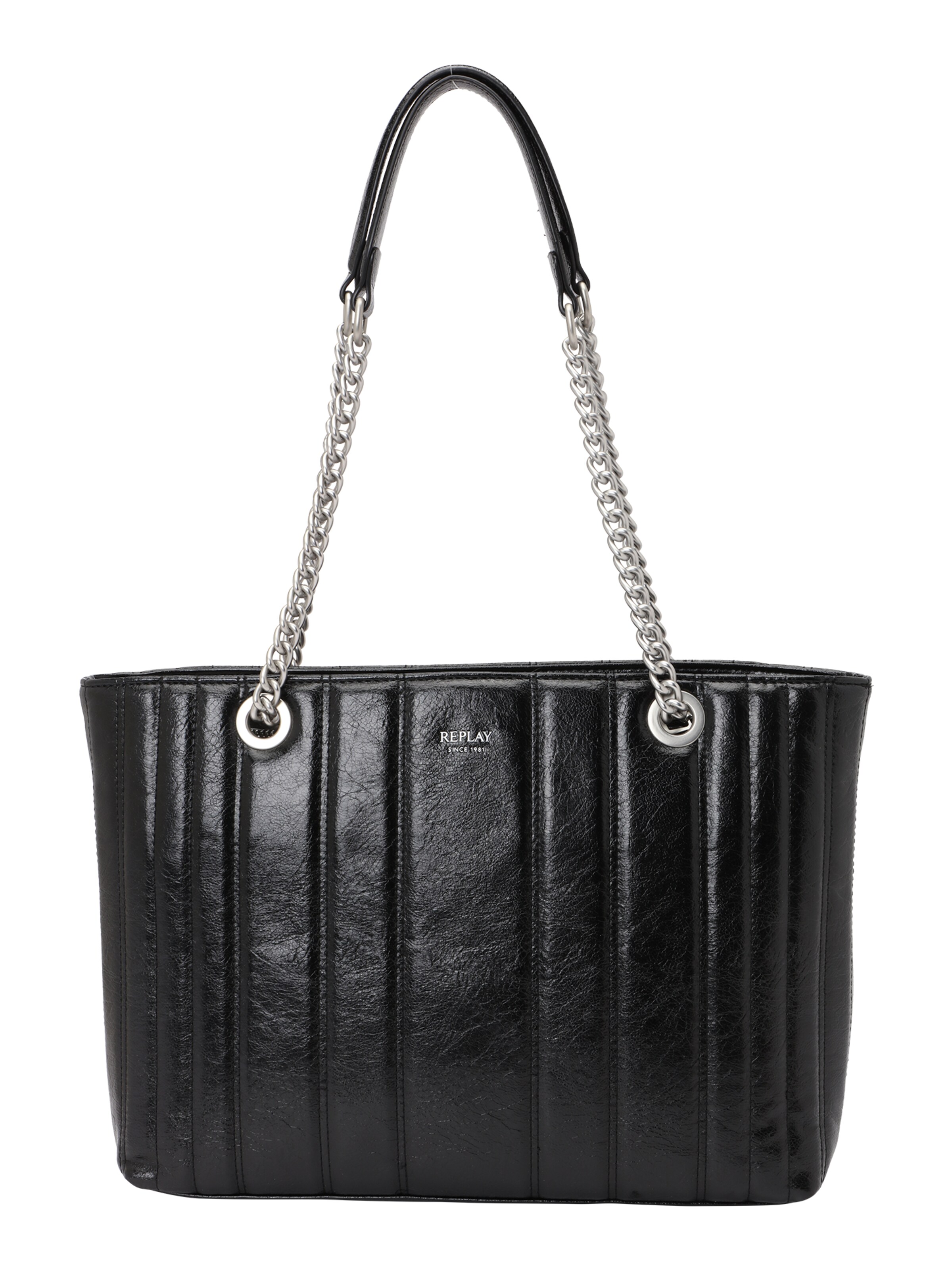 REPLAY Õlakott, värv must: eest vaates