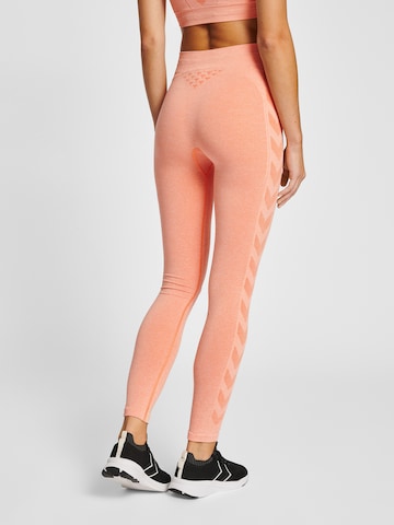 Hummel - Skinny Calças de desporto 'Ci' em laranja