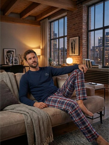 Phil & Co. Berlin Long Pajamas in Blue