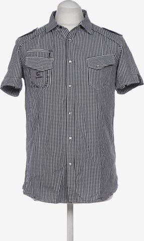 DIESEL Button Up Shirt in L in Black: front