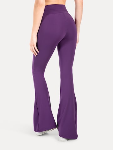 Coupe slim Leggings Smilodox en violet