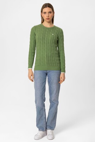 DENIM CULTURE Sweater 'KENDALL' in Green