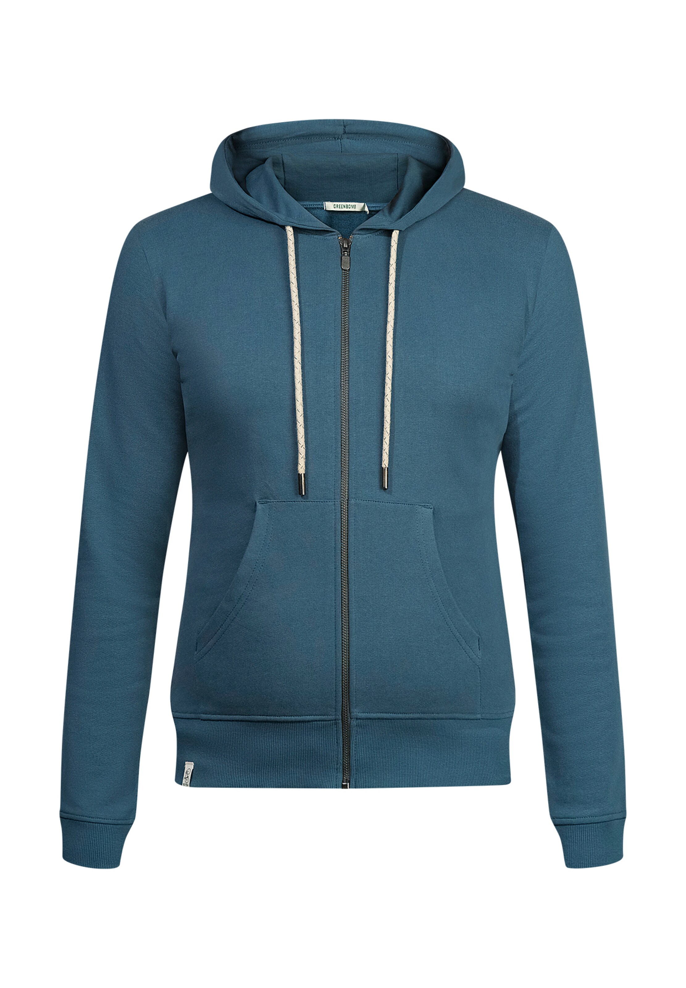 GREENBOMB Sweat jacket in Blue: front