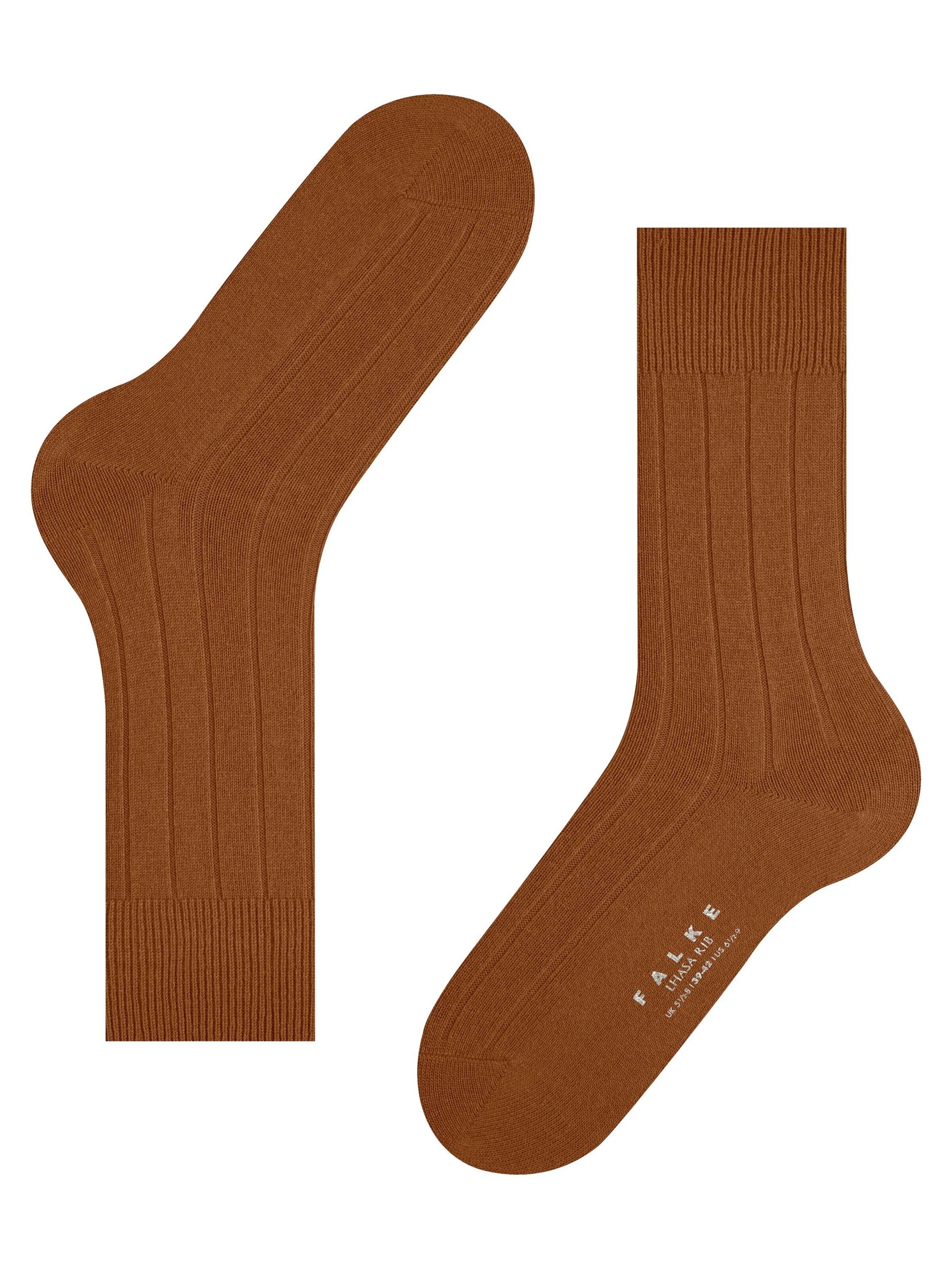 FALKE Socks 'Lhasa Rib' in Brown