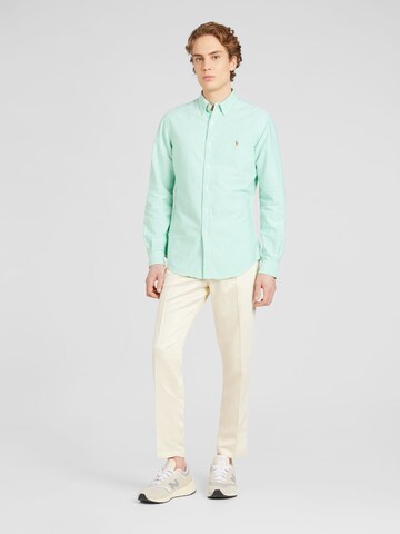 Slim fit Camicia di Polo Ralph Lauren in verde