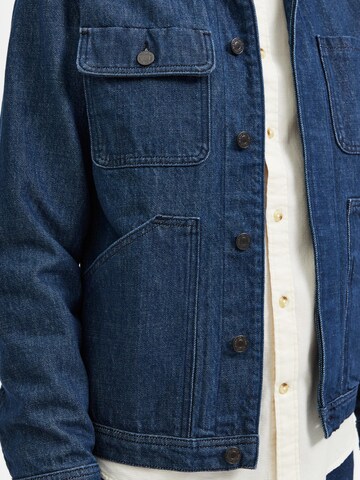 SELECTED HOMME Between-season jacket 'Will' in Blue