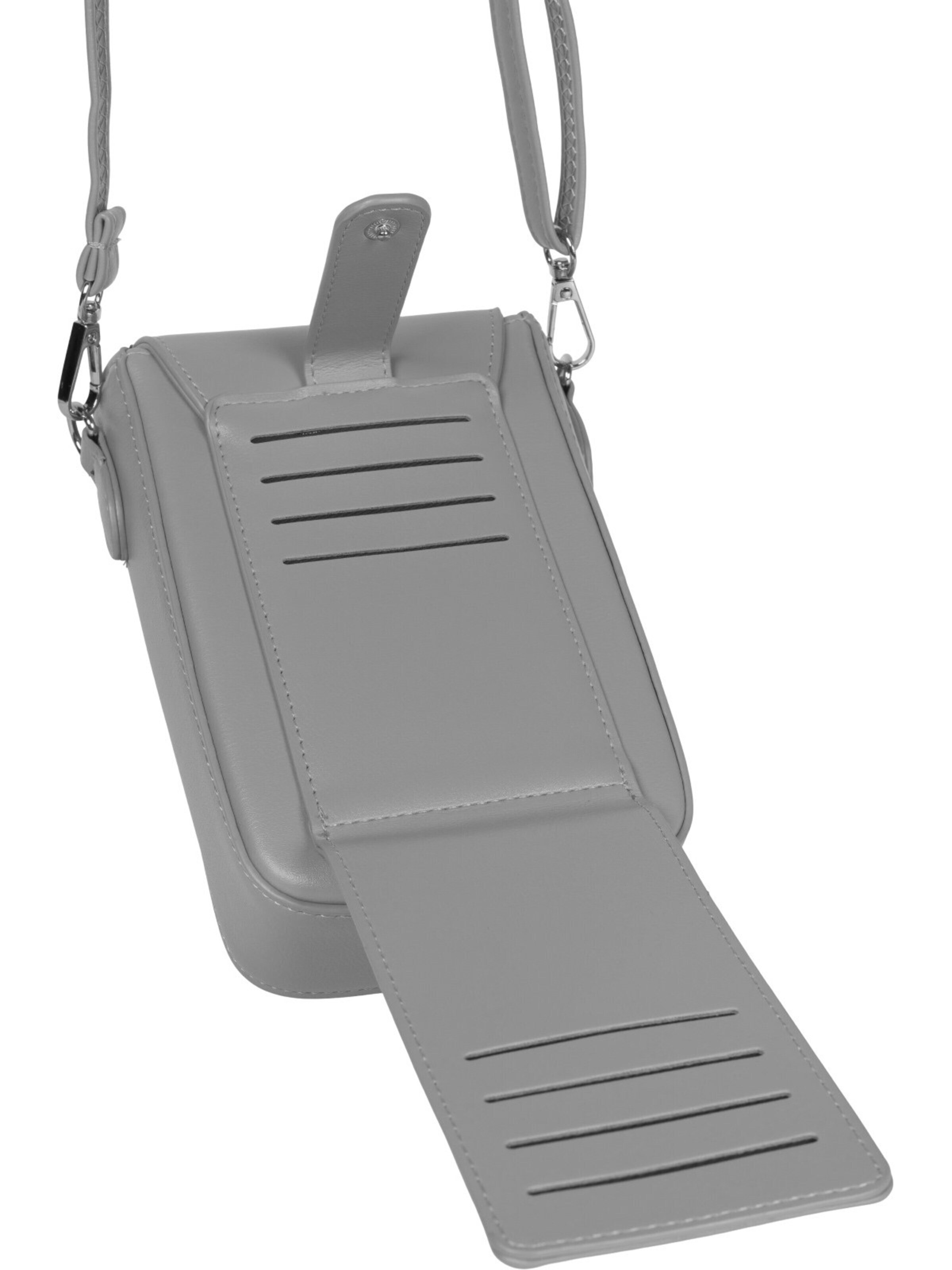 styleBREAKER Umhängetasche 'Box Bag Umhängetasche Uni'‌ in Grau
