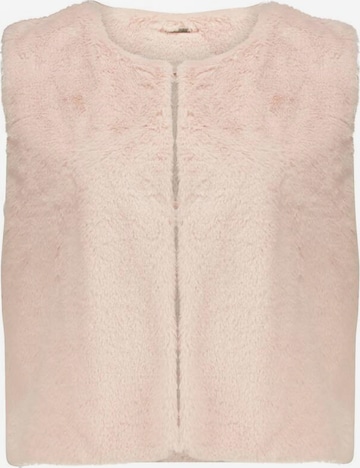 Gilet 'FUZZY' Deeluxe en rose : devant