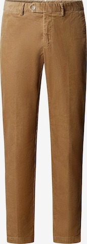 Pantalon chino Hackett London en beige : devant