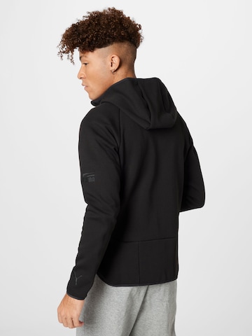 PUMA Sportsweatjacke 'Dime' in Schwarz