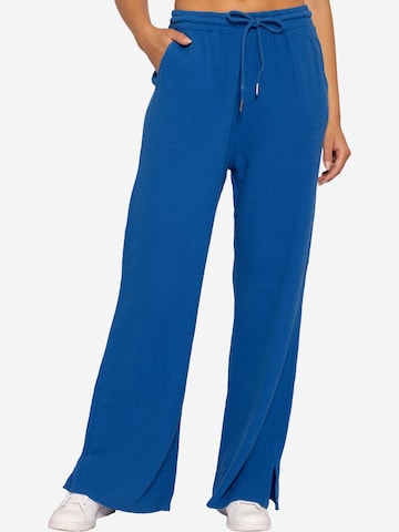 SASSYCLASSY Loose fit Trousers in Blue: front