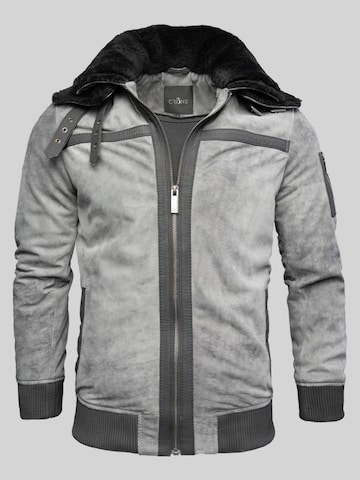 Crone Winter Jacket 'TALVI ELEPHANT SHEARLING' in Grey: front