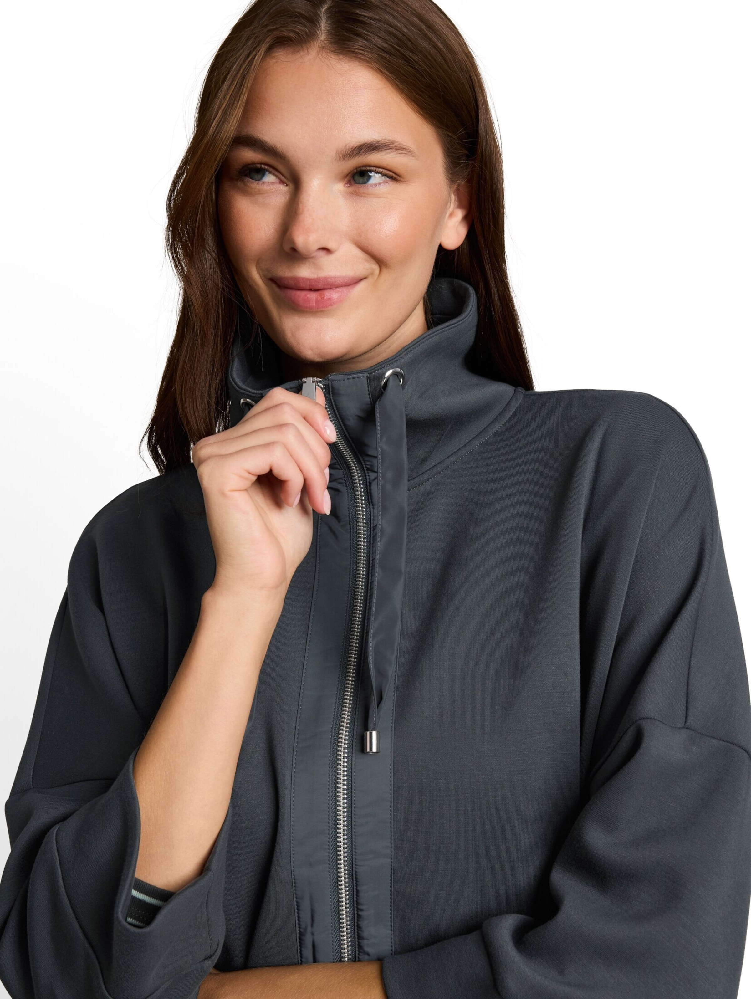 TOM TAILOR Sweatvest in Grijs