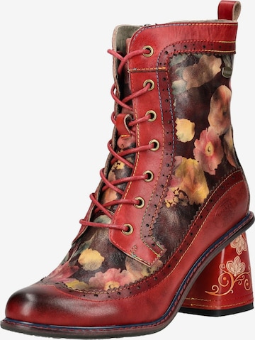Bottines à lacets Laura Vita en rouge : devant