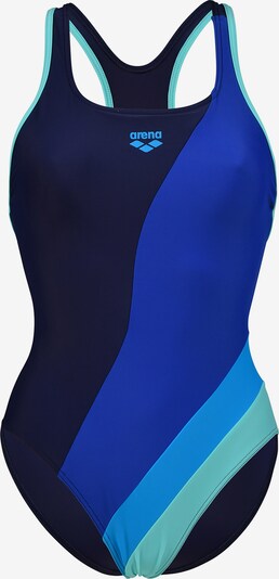 ARENA Maillot de bain sport 'WAVES PROFILE' en bleu / turquoise / bleu foncé, Vue avec produit