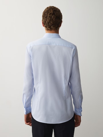 Next Slim Fit Hemd in Blau