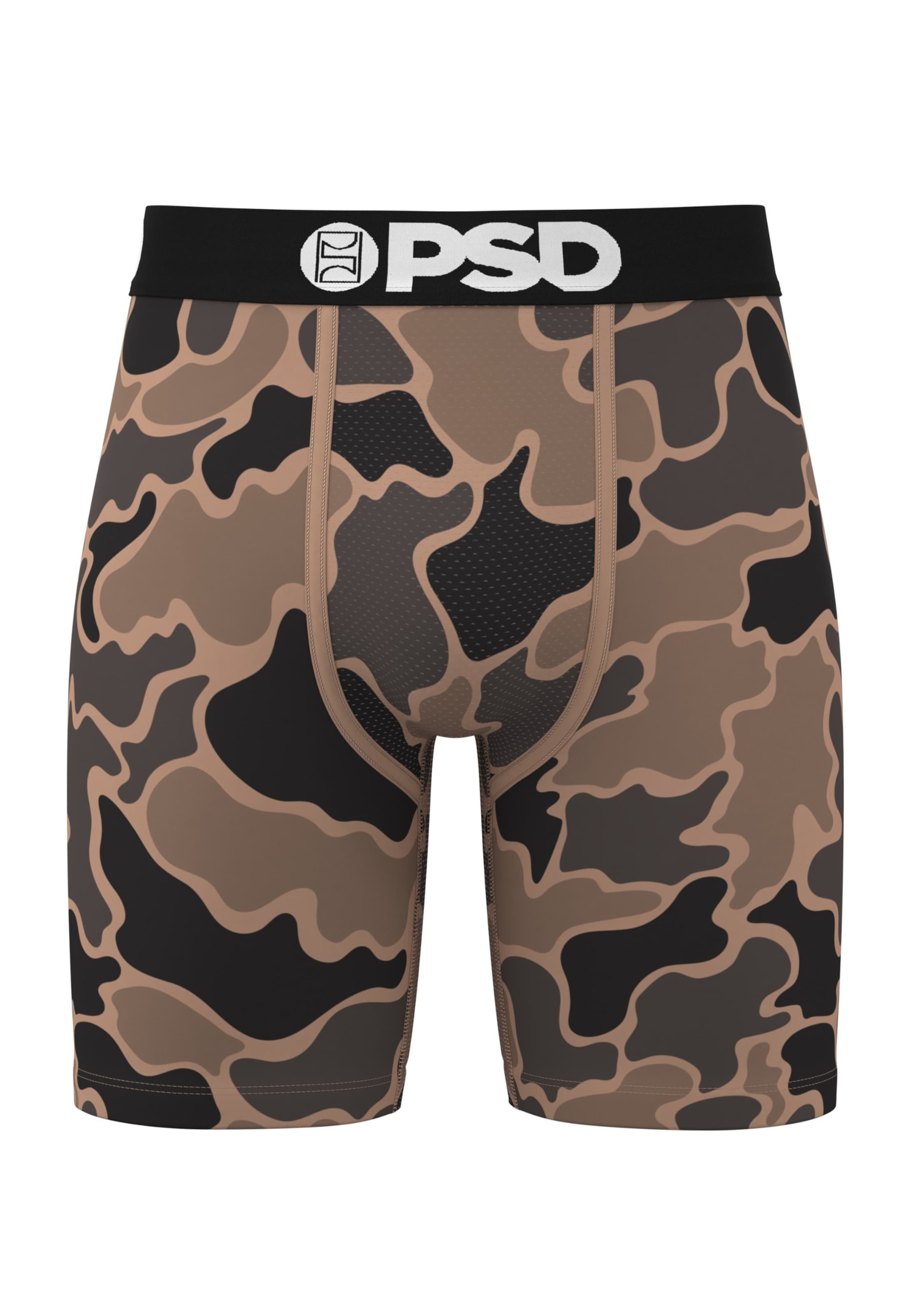PSD Boxer shorts 'Duck Camo' in Brown: front
