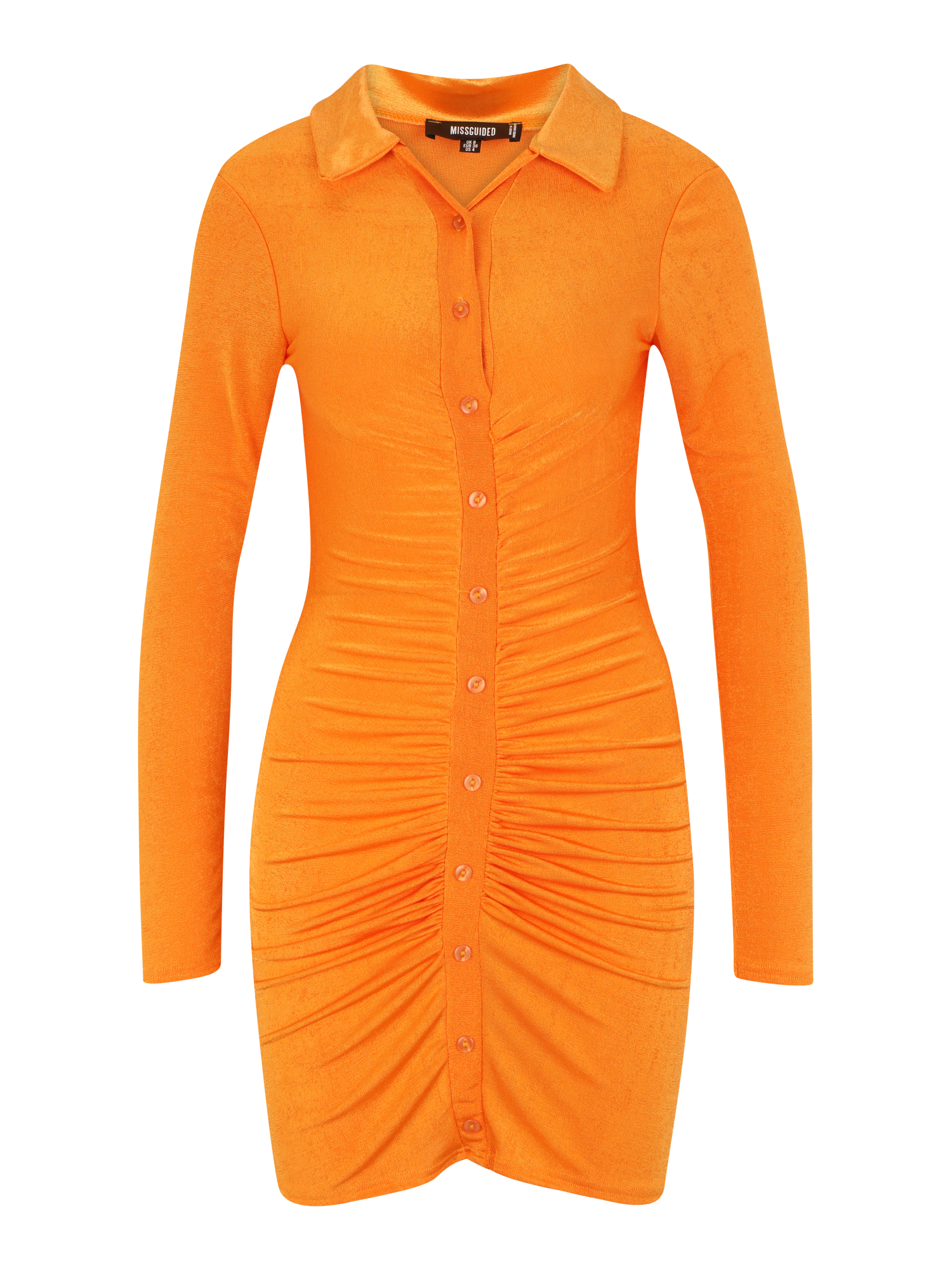 Plus size Odzież Missguided Tall Sukienka koszulowa w kolorze Pomarańczowym 