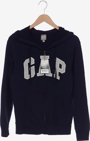 GAP Sweatshirt & Zip-Up Hoodie in S in Blue: front