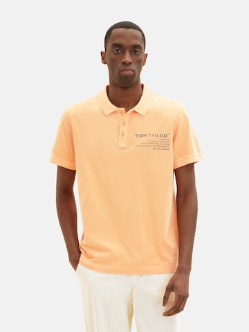 T-Shirt TOM TAILOR en orange : devant