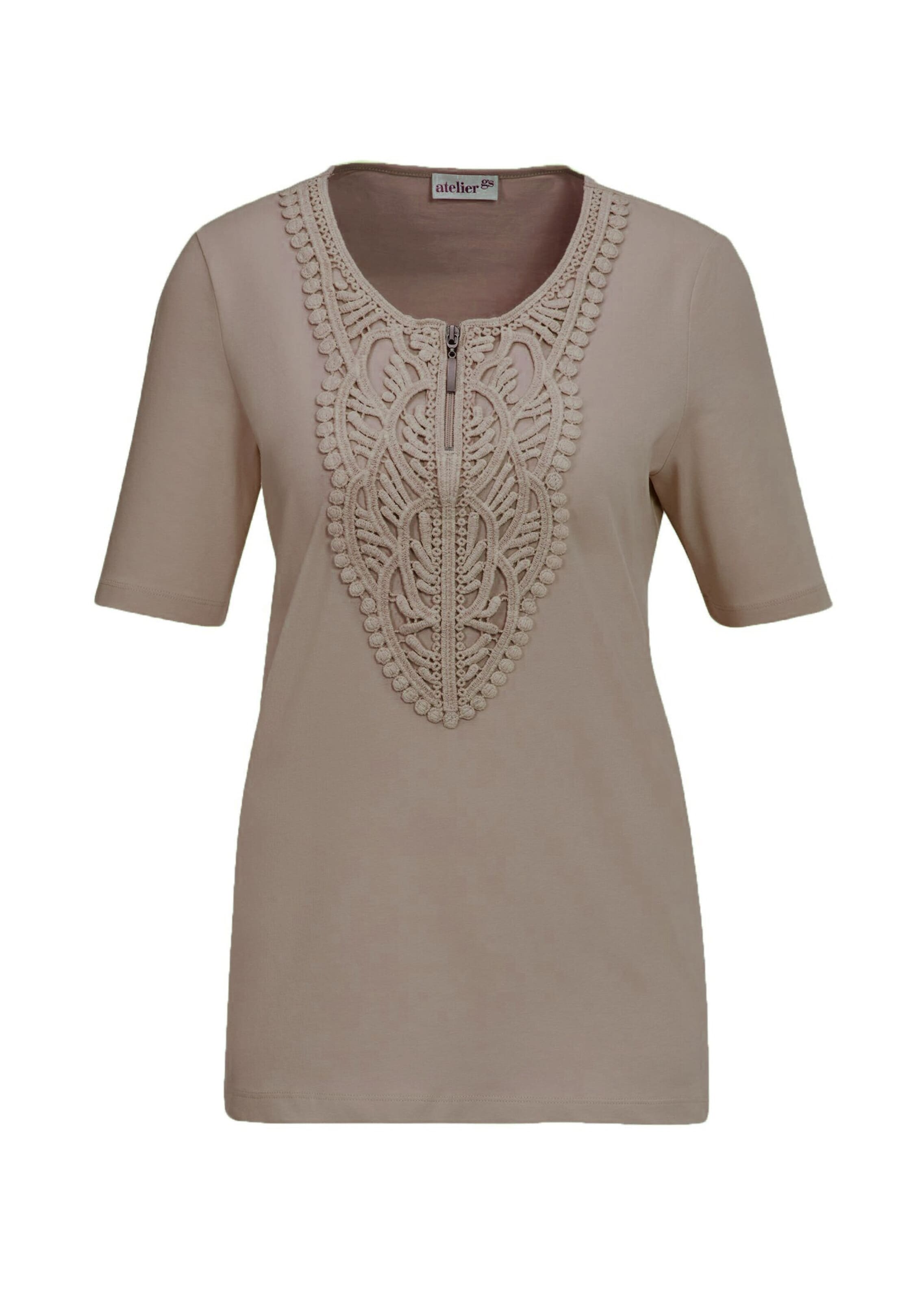Goldner Shirt in Beige: voorkant