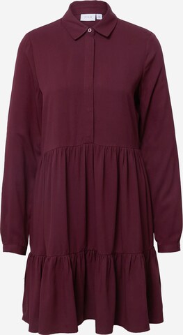 Robe-chemise 'MOROSE' VILA en rouge : devant