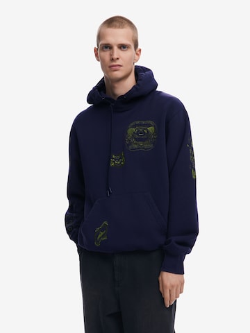 DesigualSweater majica - plava boja: prednji dio
