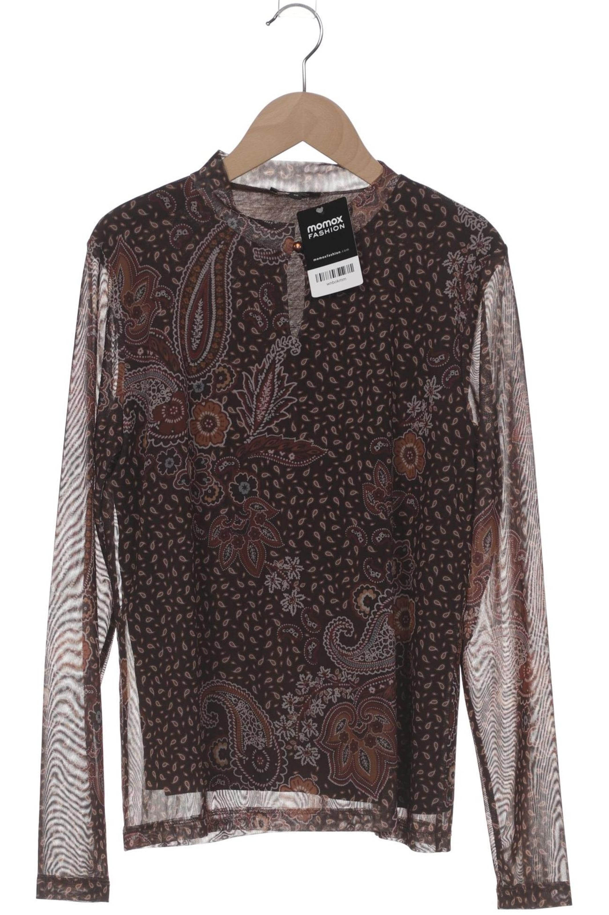 MORE & MORE Langarmshirt M in Braun: Vorderseite