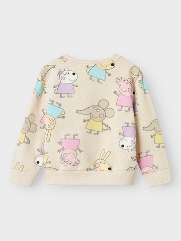 NAME IT Sweatshirt 'Peppa Wutz' in Beige